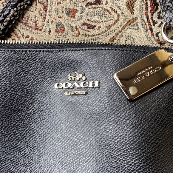 Leather coach tote - Picture 2 of 6